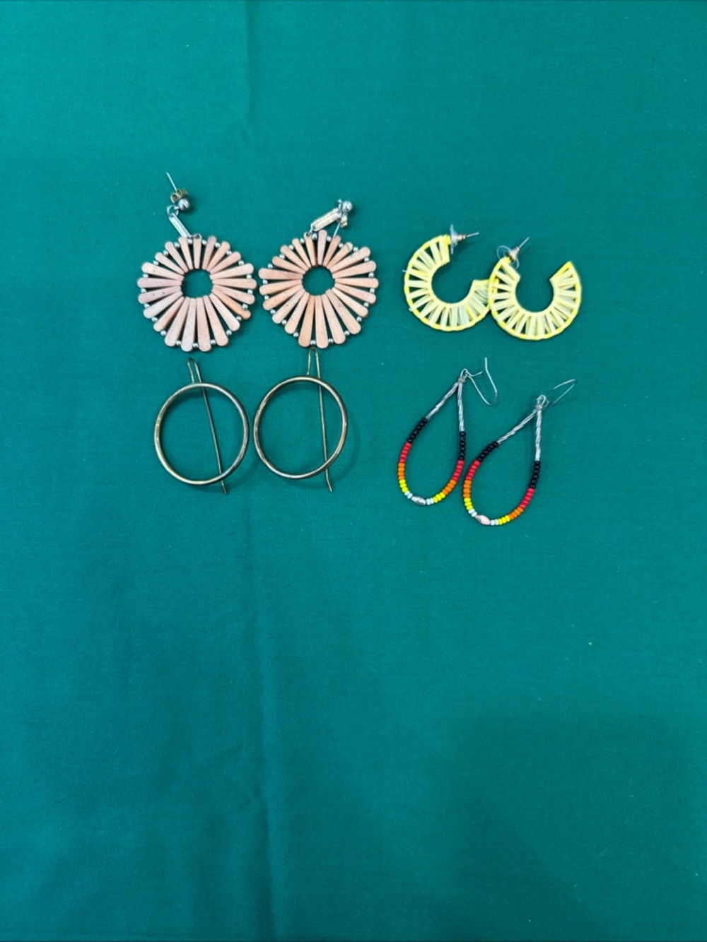 Assorted Women’s Hoop & Beaded Earrings -